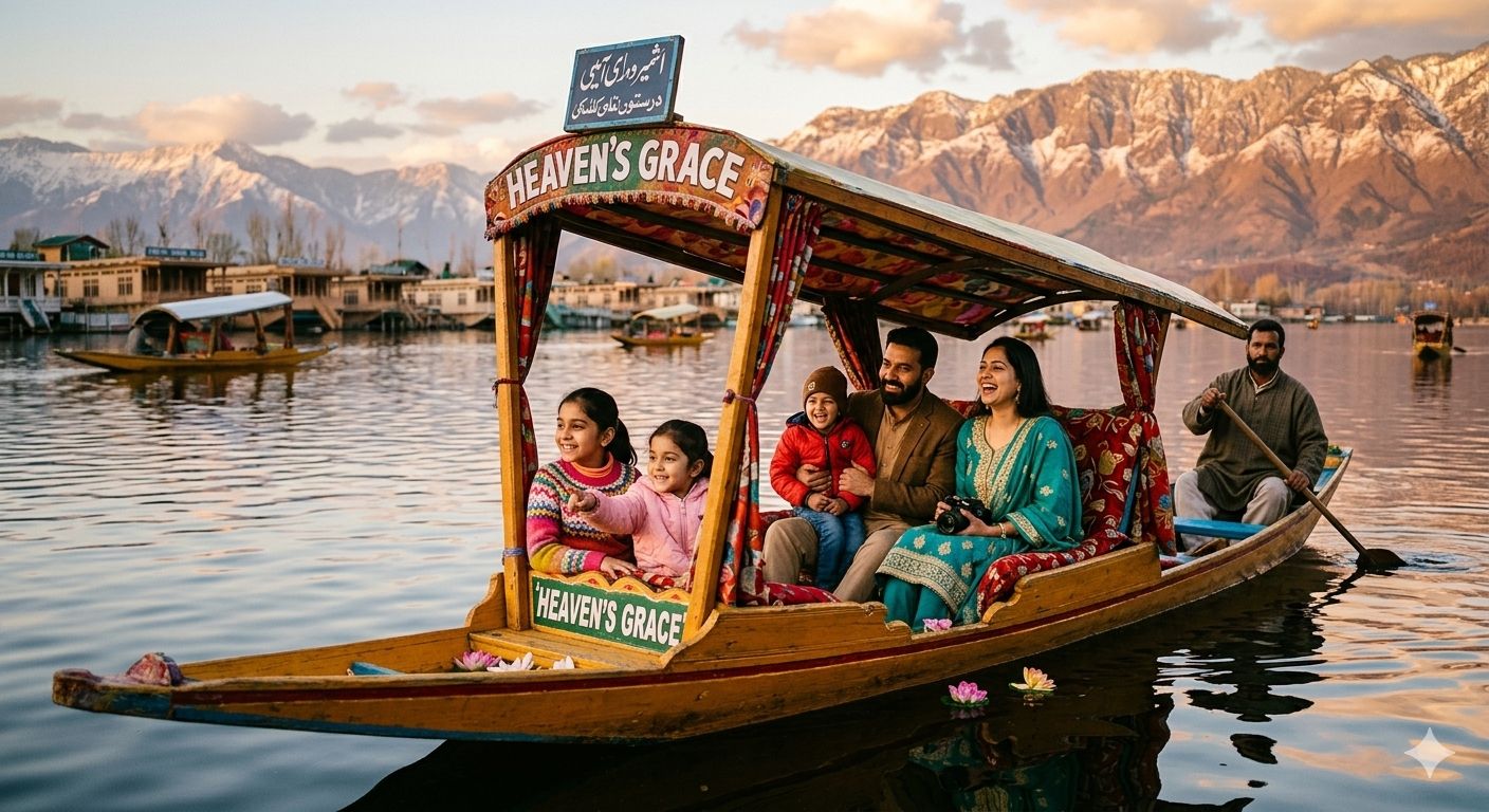 Kashmir Short Family Trip – 3 Nights 4 Days Itinerary